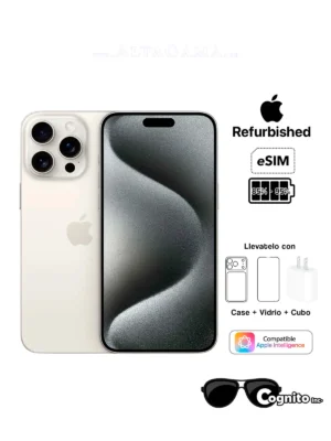 iPhone 15 Pro MAX Titanio Blanco 256Gb eSIM