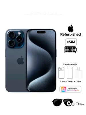 iPhone 15 Pro Titanio Azul 128Gb eSIM
