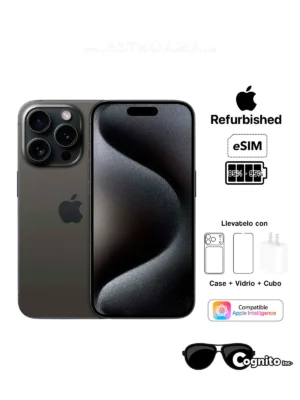 iPhone 15 Pro Titanio Negro 256Gb eSIM
